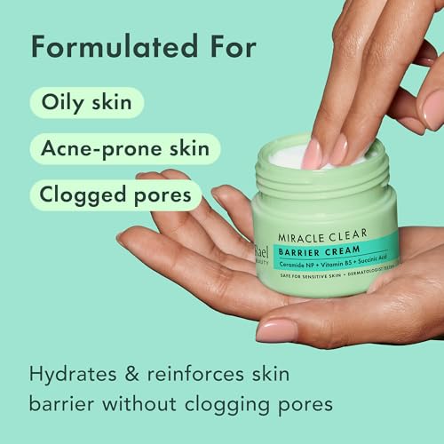 Rael Korean Skin Care - Face Moisturizer, Miracle Clear Barrier Cream (1.8 oz), Blackhead Remover, Exfoliating Face Wash Clay Mask (3.4 fl. oz)
