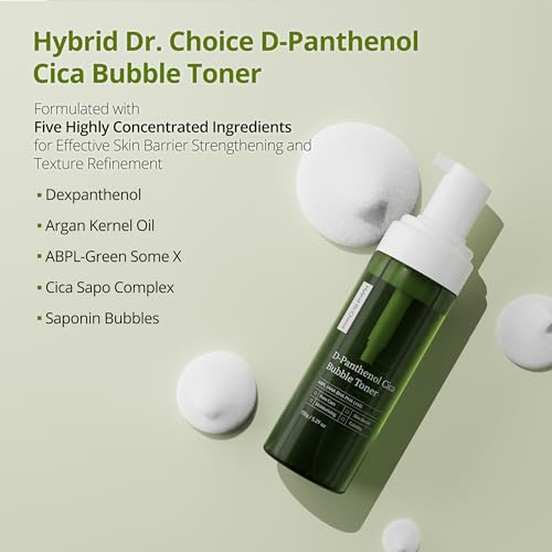 Hybrid Dr.Choice D-panthenol CICA All-Purpose Bubble Skin Toner 150ml AHA BHA PHA LHA Pore Sebum Care Natural Plant Extracts Bubble German Dermatest Excellent