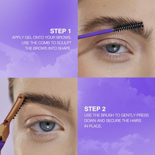 Clear Eyebrow Gel ? Long-Lasting Formula for Laminated Look, Clump & Flake Free ? Double-Sided Brush for Easy Application, 0.17 fl.oz. ? Laminatrix