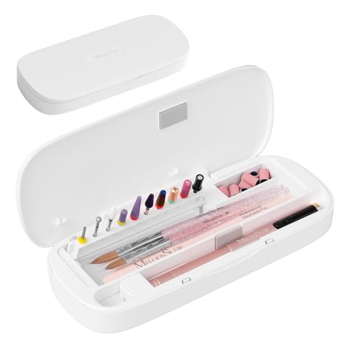 MelodySusie Portable Electric Nail Drill with Acrylic Nail Tool Storage Box