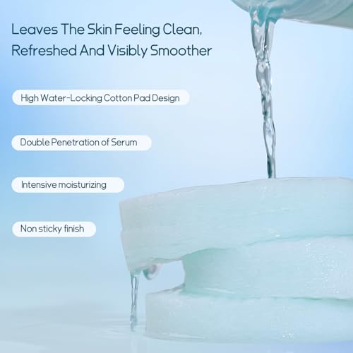 Salicylic Acid Pads-Gentle Pore Reducing, Soothing Skin Care Salicylic Acid Toner Pads, Oil Control and Exfoliation Deep Cleaning Facial Cleansing Wipes, Suitable for All Skin Types, 70 Count
