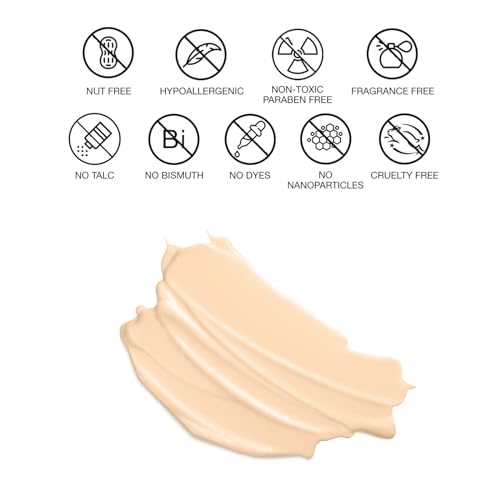 bellapierre Makeup Base | Waterproof, Long Lasting Formula | Flawless Complexion | Hypoallergenic & Safe for All Skin Types | Non-Toxic and Paraben Free | Oil and Cruelty Free - 0.3-Ounce