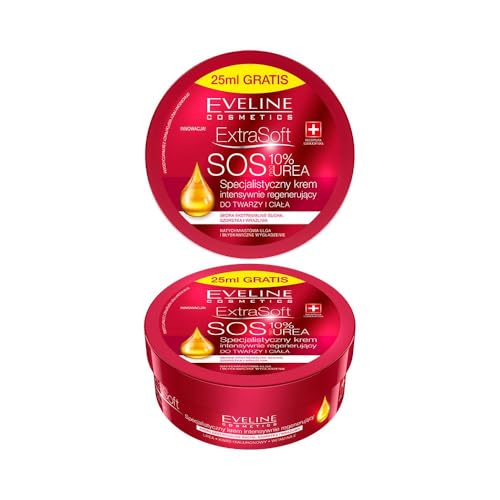 EVELINE COSMETICS SOFT SOS 10% UREA FACE&BODY CREAM 175ML