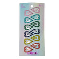 Scunci Kids Heart Hair Snap Clips, Assorted Colors, 12-Pieces