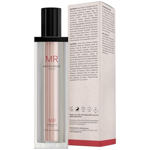 Codeage Maison Rouge Brightening Face Cream Glutathione Cream, Collagen Peptides, Vitamin E, CoQ10 ? Radiance & Antioxidant Complex ? Refillable ? Paraben- Free ? All Skin Types ? 1.7 fl oz