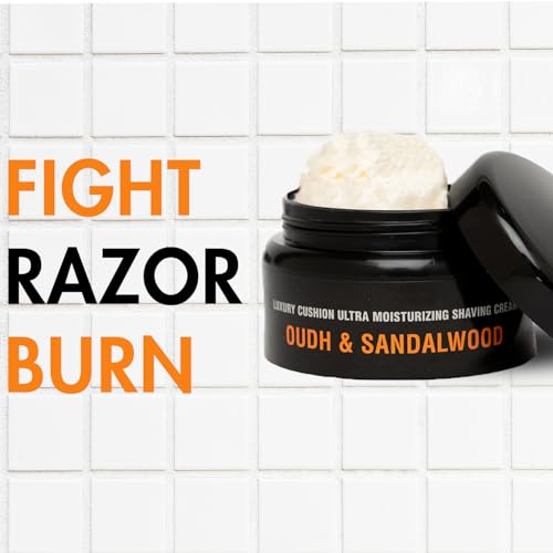 Sandalwood Shaving Cream for Men & Women ? Rich Lather for Sensitive Skin, Razor Burn Relief, Hydrating Wet Shave Cream for Safety Razor & Cartridge | 3.3 oz