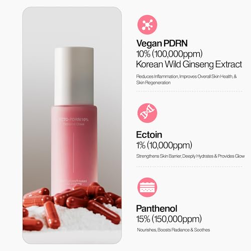 ECTO-PDRN 10% Extreme Dose 30ml (1.014 fl.oz) Korean Anti-Aging Serum with Vegan PDRN, Ectoin & Panthenol