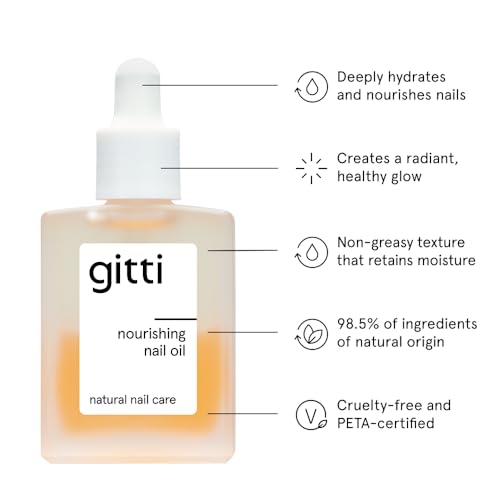 gitti Nail Recovery Treatment l Gift Set I Restoring Nail Serum, Nourishing Nail Oil, and Exfoliating Cuticle Gel I Plant-based, Non-Toxic, 30-Free, Natural Ingredients, Cruelty-Free, Vegan, Pack of 3
