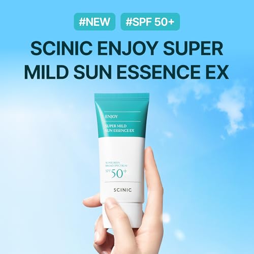 SCINIC Enjoy Super Mild Sun Essence EX 1.69 fl oz(50ml) SPF 50+ | Lightweight, Fast-Absorbing, Hydrating Sunscreen | Korean Skincare