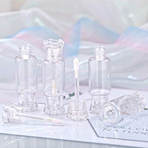 24 Pcs 8ml Portable Lip Gloss Tubes Container Empty Candy Shape Lip Balm Containers Refillable Cosmetic Tubes for Women Girls DIY Cosmetics