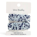 Vera Bradley Women's Hair Clip Set of 2 Hair Accessory, Perennials Gray, One Size