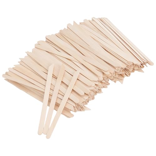 Wooden Wax Sticks for Eyebrow - 600Pcs Small Popsicle Waxing Sticks for Hair Removal & Crafts, Natural Wood Applicators for Brow Shaping, DIY Art Supplies