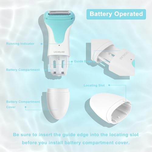 Painless Women's Electric Razor & Bikini Trimmer - Waterproof Cordless Foil Shaver for Body,Legs,Underarms & Bikini Line,Wet/Dry TikTok Viral Hair Removal,Viridian/YHB7
