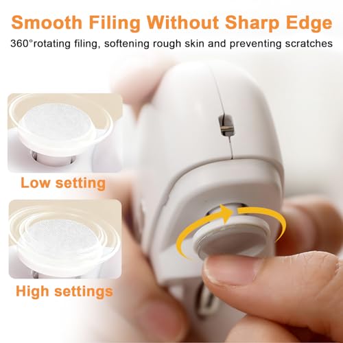 Electric Nail Clippers for Seniors,2026 New 3-In-1 Easyclip Smart Nail Clipper for Baby and Adults,Automatic Electric Nail Clipper With Polishing and LED Light,Suitable for Fingernail Toenails(Purple)