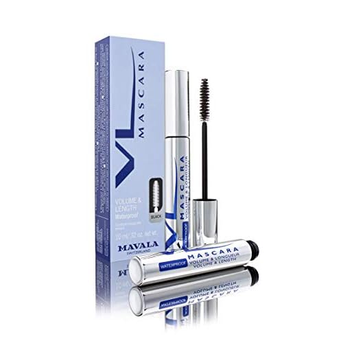 Mavala Mascara Volume & Length Waterproof, Midnight Blue, 0.32 Ounce