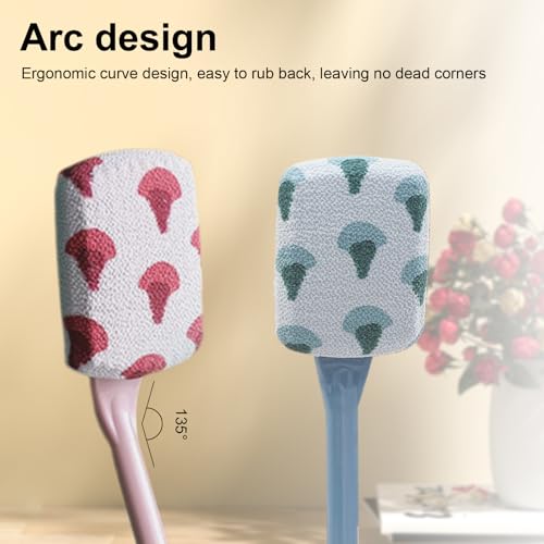 6 Pack Soft Weave Home Spa Bath Shower Exfoliating Massage Face Body Wash Cloths, Dual-Sided with Exfoliating Scrub and Soft Terry Cloth Towel
