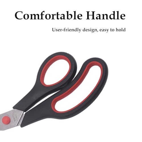 Pizza Scissors, Non-Stick Pizza Scissors with Firm Grip Base, Stainless Steel Pizza Scissor Cutter, Food Grade Pizza Cutter, Food Slicer & Pizza Server, Durable, Safe & Mess Free