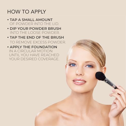 Bellapierre Mineral Foundation SPF 15 ? Loose Powder Foundation, Full Coverage Mineral Makeup with Matte Finish ? Vegan, Cruelty Free, Hypoallergenic, Oil & Talc Free ? 0.32 oz - Nutmeg