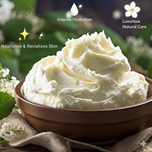 Yajna Organic Raw Cocoa Butter 100% Pure,Natural & Unrefined| Skin Moisturizer For Face, Body & Hair| 1 LBS/450 GM Ivory/White Grade A | DIY Creams, Balms, Lotions, Soaps| Softens Dry & Tough Skin