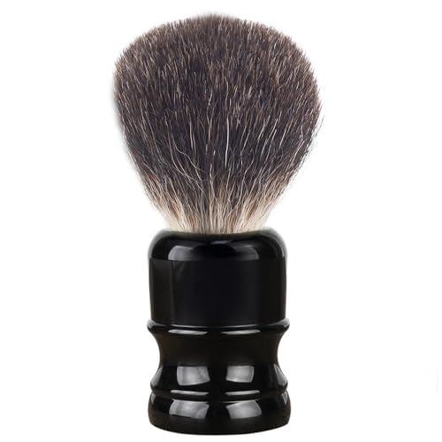 Shaving Brush for Men, 100% Pure Badger Shaving Brushes with Black Resin Handle