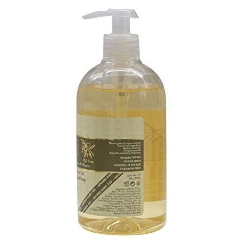 "Savon Pur de Marseille" Neutral Liquid Soap, Mild Use 16.5 Fluid Ounce (500mL) Bottle with Measuring Cap [ Italian Import ]