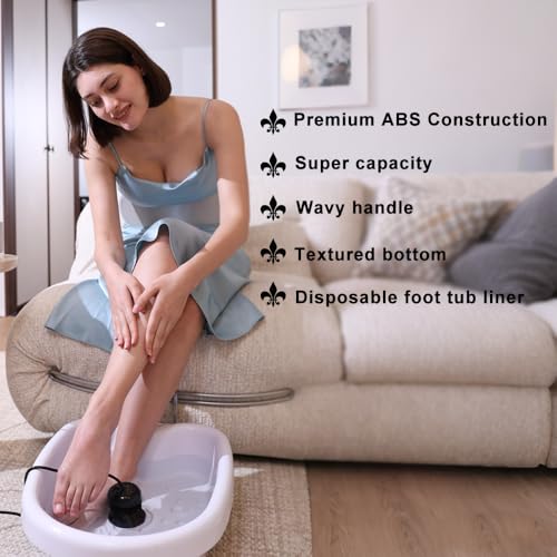 Professional Ionic Foot Bath Basin Tub Perfect for Birthday for All Detox Foot Soak Machines Heavy Duty Tub,Feet Massage Tube for Soak, or Detox