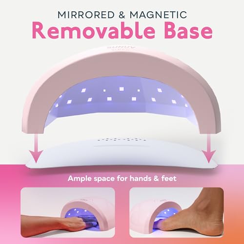 SUNUV 48W UV Light for Nails - SUNone Pink Hema-Free Gel Polish Kit, 6 Color Set
