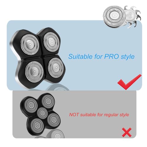 OFFICIAL PRO series 8 pcs Head shaver replacement blades for FREEBIRD PRO head shaver