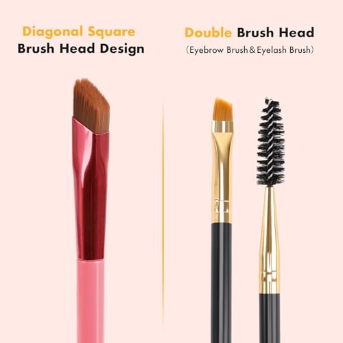 3 IN 1 Eyebrow Gel Kit With 2 Eyebrow Brushs,¡¼High Pigment¡½,¡¼Waterproof¡½,¡¼Long Wearing¡½, Eyebrow Pomade For All Skin Tones, #08 auburn