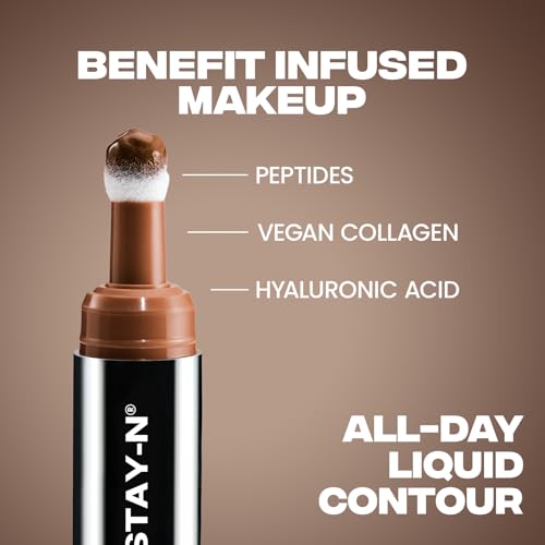 Sacheu Liquid Contour STAY-N Long Wear Bronzer Cream Contour Makeup ? Long Lasting, Blendable, & Lightweight Formula ? Vegan & Cruelty-free, Giving Sass