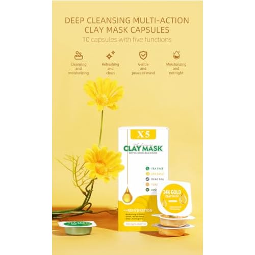 Freeman The Beauty Bag Face Mask Kit, 6 Piece Facial Mask Gift Set, Limited Edition Multi-Masking Kit for Fresh, Glowing Skin, Skin Care Gift for Her