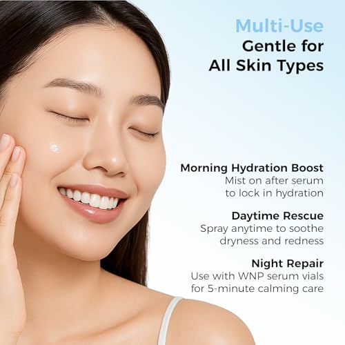 WNP Hyaluronic Acid Hydrating&Soothing Toner: 4D Hyaluronic Acid,Red Algae Extract,Bifida Ferment Lysate, Panthenol Deep Moisture&Skin Barrier Repair Vegan Skincare for Dry & Sensitive Skin