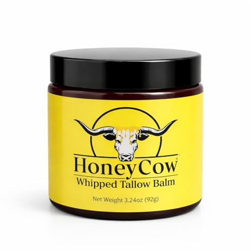 4oz Lipid Restoration Cream ? Barrier Repair Moisturizer for Sensitive & Damaged Skin | Grass-Fed Tallow Face Cream for Redness | HoneyCow