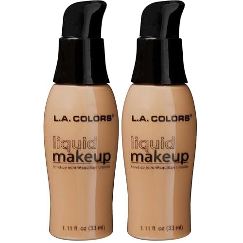 L.A. COLORS Liquid Makeup, Cocoa CLM285A (Pack of 2)