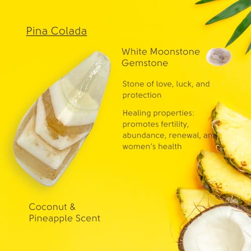 Earth & Home Rocksoap Bar Soap-Gemstone Soaps with Real Crystals Inside- Moisturizing & Scented Fancy Soap Gift for Women- Crystal Soap with Natural Ingredients & Essential Oil- Christmas soap gift