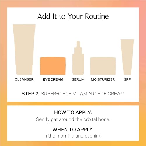 StriVectin Super-C Eye Vitamin C Eye Cream, Brightening and Firming, Boost Skin Dullness with Hyaluronic Acid