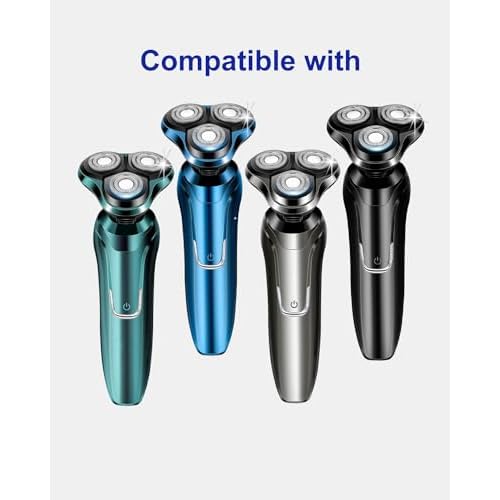 6 Pack Electric Razor Replacement Blades for Handsomeface Replacement Head Handsome Face Shaver, 2 Cleaning Brush