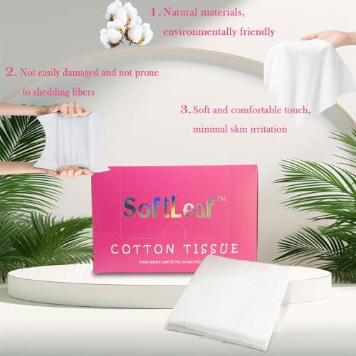 Disposable Face Towel, Cotton Face Towelettes Disposable XXL, Makeup Remover Dry Wipes, Facial Tissue for Gentle Skin Care and Daily Cleansing, Ultra Soft & Thick, 72 Count, 2 Pack