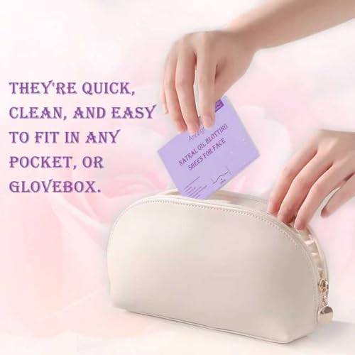 Face Oil Blotting Paper sheets- 8 pack 800 sheets Rose Natural Face Oil Blotting Paper rapidly absorb excess oils