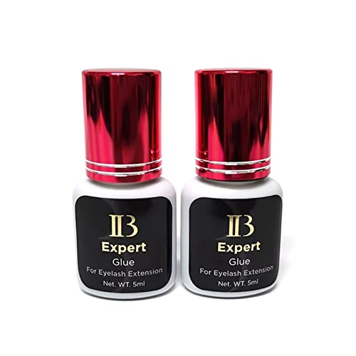 5ml IB Expert Glue 1-2s Dry Time Fastest Korea Glue for Eyelash Extensions Original Wine Red Cap False Eyelash Glue (Color : 1 pcs)