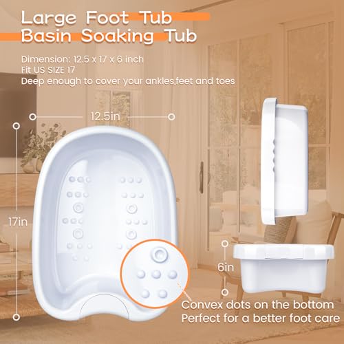 Ionic Bath Foot Basin for Detox Machine, Ionic Foot Bath Tub Basin, Feet Bucket with 100 Liners for Home USE