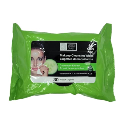 Global Beauty Care Makeup Remover Wipes (120 Count, Cucumber)