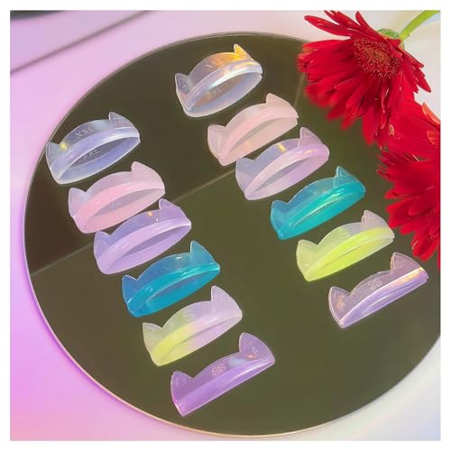 Lash Lift Shields C Curl 6 Size Lifting Pad Rapid Eyelash Shield Shiny Perm Rods Make Eyes Natural Curl Flexible Pads Extreme Rod 100 Use Elastic Lami Perming Roller Beautiful Neon Color