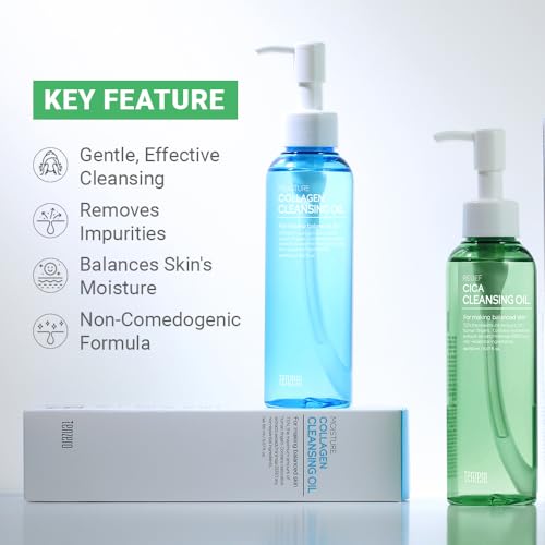 tenzero Relief Cica Cleansing Oil 5.07 fl oz (150ml), Hydrating, Daily Makeup Blackhead Remover for Face, Pore Control Centella Oil Cleanser, Korean Skincare, Double Cleansing