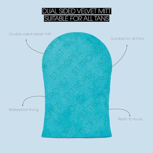 Bundle of St.Tropez Double-Sided Luxe Velvet Applicator Mitt + St. Tropez Self Tan Classic Bronzing Mousse 8oz
