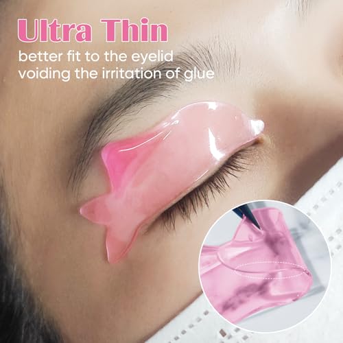 PERMANIA Lash Lift Pads Softening, 2Pcs Professional Lash Lift Self Sticky for No.1 Perm Lotion Only Eyelash Lift Slim Rods for Softening Popular with Salons (Black)