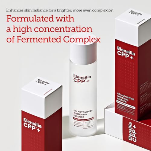 Elensilia CPP Galactomyces Brightening Essence 155ml(5.24 fl.oz) ? Lightweight Hydrating Essence with Fermented Ingredients and Probiotics for Soft, Radiant Skin