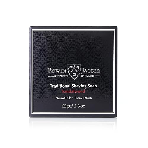 Edwin Jagger SSSWT Sandalwood 99.9% Natural Traditional Shaving Soap 65g Travel Tub