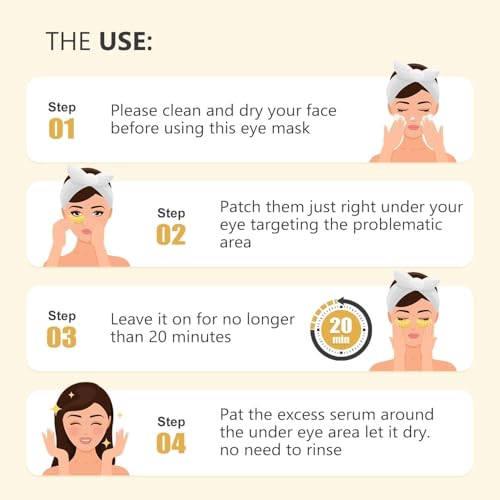 15 Pairs 24K Gold Under Eye Patches Face Masks Dark Circles Puffy Eye Bags Collagen Skincare Spa Trip Gift Eye Mask