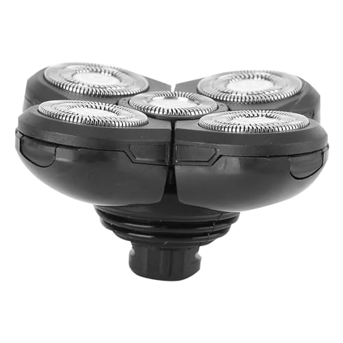 gernie Electric Shaver Accessory Skull Shaver Pitbull Replacement Head for Men Washable 5 Blade, Pitbull Skull Shaver Replacement Blades (Spare 5 blades)